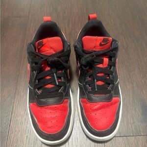 Nike Kids Black and Red Sneakers